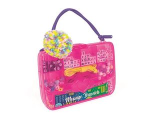 Kit Criação de Pulseiras Crazy Chic com Mensagens - Caixa Rosa - Clementoni