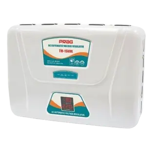 Prag Relay Stabilizer Ac Voltage Regulator, White