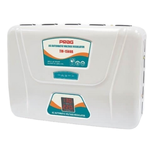 Prag Relay Stabilizer Ac Voltage Regulator, White