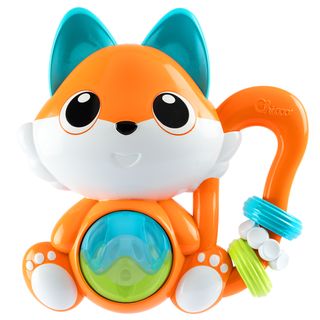 Игрушка-погремушка Chicco Fox, оранжевая, 0-12 месяцев
