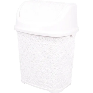 Відро Для Сміття Bursev "мережево", 6 Л, Пластик, Арт. 2130 19 Білий И395 (туреччина)