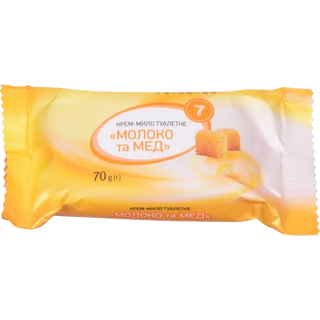Крем-мило "7" Молоко Та Мед 70 Г