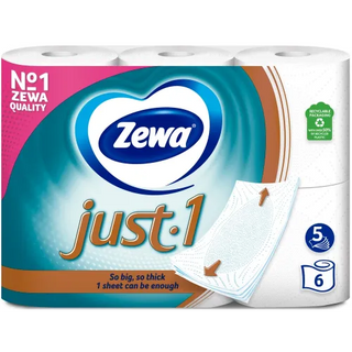 Туалетний Папір Zewa Just 1 6 Шт.