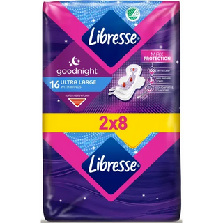 Прокладки Libresse Ultra Goodnight Soft 16 Шт
