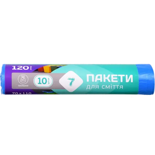 Пакет Для Сміття "7" 120 Л 10 Шт.