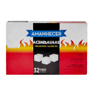 Amanhecer Acendalhas em Cubo Branca 32cubos 1un