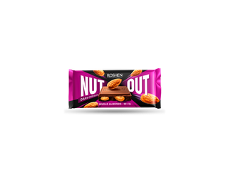 Шоколад Roshen Nut Out чорний з цілим мигдалем 90 г