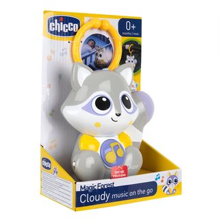 Chicco: Игрушка подвеска-ночник музыкальная Енот Клауди 0м+