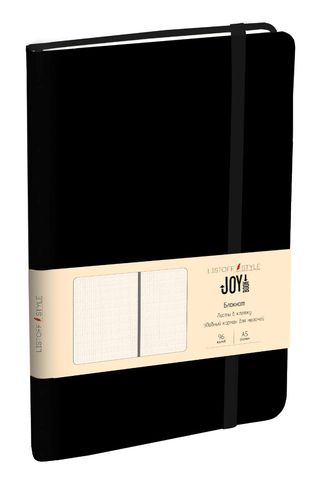 Блокнот А5 (135х213), 96л 7Б. Joy Book. Черный агат