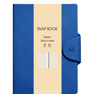 Блокноты для записей А6+, 80л. Искусственная кожа 7Б. Snap book. No 4