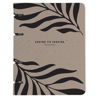 Тетрадь общая, Be Smart, 163х212 мм, 120 л., клетка, кольцевой механизм, картон. Коллекция "Sence", листья