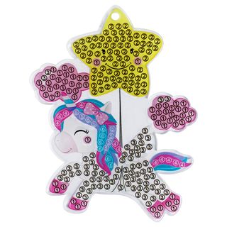 Алмазная мозаика, брелок ТРИ СОВЫ "Единорожка"