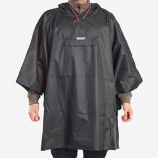 Poncho Chubasquero  Lluvia Solognac Glenarm Adulto Capa Impermeable Negro Adulto Negro