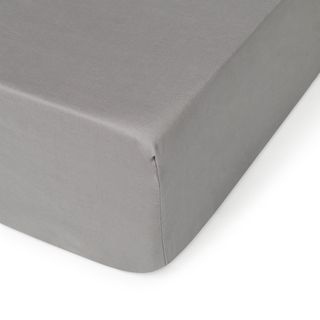 Bajera Algodón Orgánico Besto Gris Ceniza Oscuro cama 80-90cm