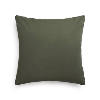 Funda Cojín Algodón Orgánico Besto Verde Oscuro 55x55 cm