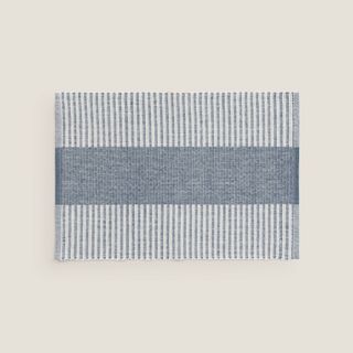 Individual De Algodón Combinado Cocinar Azul 30x45 cm