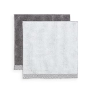 Set 2 Trapos Rizo Algodón Gabrican Gris Oscuro 50x50 cm
