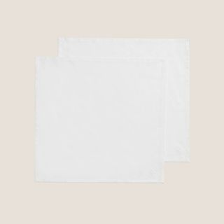 Set Servilletas Algodón Bambú Momabam2 Blanco 45x45 cm