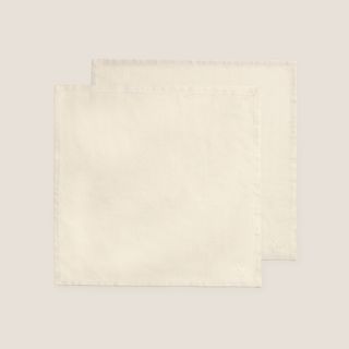 Set Servilletas Algodón Bambú Momabam2 Gris Piedra 45x45 cm