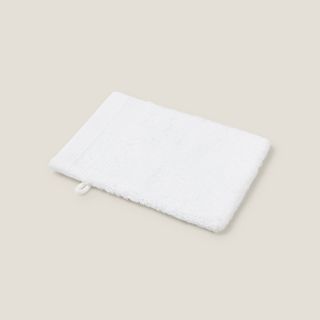 Manopla Baño Algodón Egipcio Nilo Blanco 15x12 cm