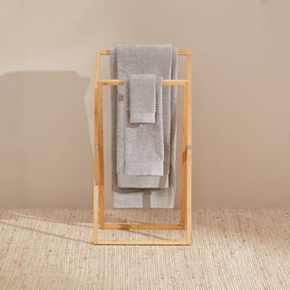 Toalla Baño Algodón Egipcio Nilo Gris 30x50 cm