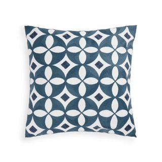 Funda Cojín Bordada Valmot Azul 45x45 cm