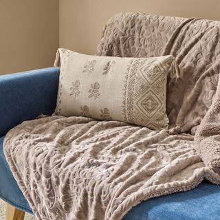 Manta Polar Paisley Florfli Piedra Claro 120x180 cm