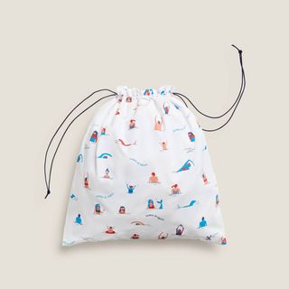 Bolsa Impermeable Estampada Nadibol Blanco 45x50 cm