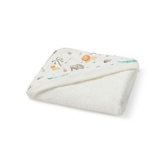 Toalla Capucha Algodón Jungla Selvu Blanco Toalla Capucha