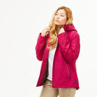 Chaqueta 3En1 Impermeable De Senderismo - Sh500 Mountain -10 °C - Mujer Xs Rojo