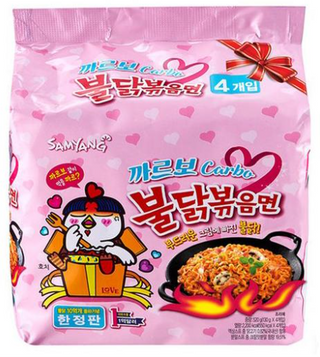 Tallarines Instantáneos Pollo Picante Y Carbonara Samyang (5 Packs)