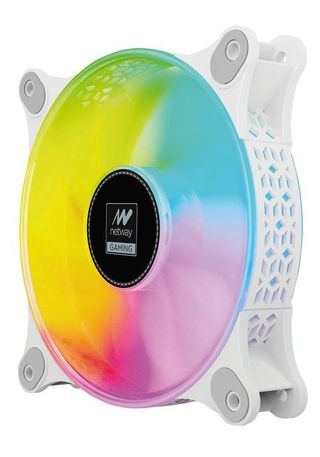 Ventilador Argb 12Cm Netway Blanco (NW3721)