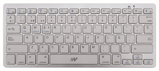 Teclado Netway Bluetooth Slim Plata Kbt300S (NW3671)