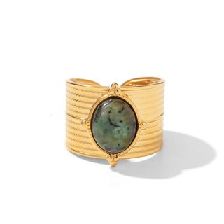 Bague de luxe plaqué or RGN0047