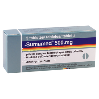 სუმამედი 500მგ ტბ #3   Sumamed 500mg tab #3