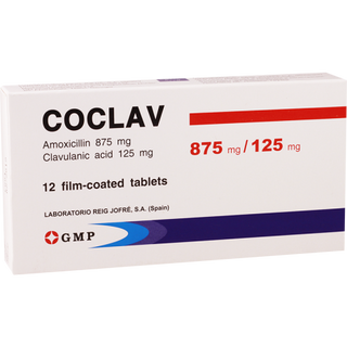კოკლავი 875/125მგ ტაბ N12   Coclav tab 875mg+125mg #12
