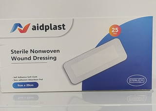 აიდპლასტი ჭრილობის სტერილური საფენი 9*20 0423   Aidplast Sterile Wound Dressing 9*20 0423