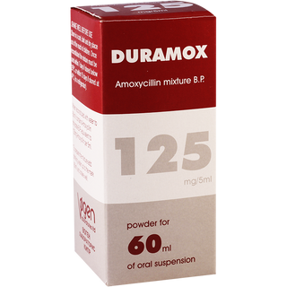 დურამოქსი 125მგ/5ლ 60მლ ფლ   Duramox 125mg/5ml oral susp