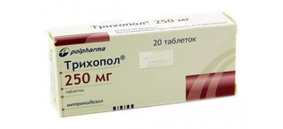 ტრიხოპოლი 250მგ ტბ #20   Trichopol tab 0.25mg #20