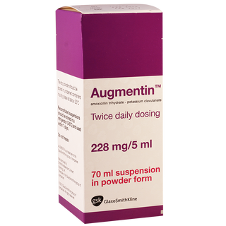აუგმენტინი 228მგ/5მლ 70მლ სუსპ   Augmentin 228mg/5ml 70ml susp #1