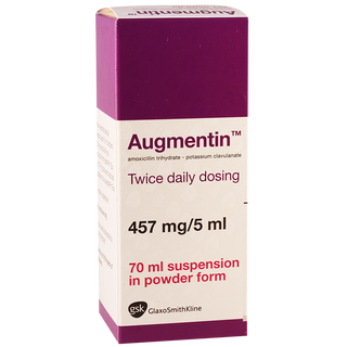 აუგმენტინი 457მგ/5მლ 70მგ სუსპ   Augmentin 457mg/5ml 70ml susp #1