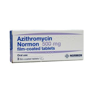 აზიტრომიცინი ნორმონი ტაბლეტი 500მგ #3   Azithromycin Normon tablet 500mg #3