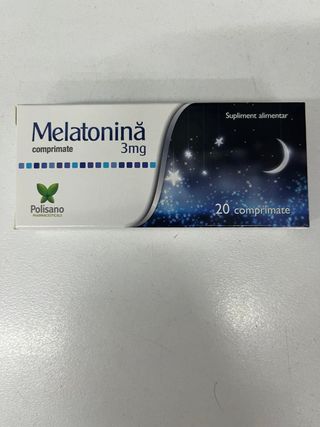 მელატონინი ტაბლეტი 3მგ #20 (პოლისანო - რუმინეთი)   Melatonina tab 3mg #20