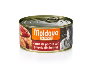 MOLDOVA IN BUCATE CARNE PORC IN SUC PROPRIU 300 G