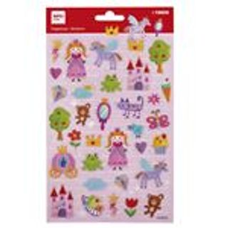 Feuille de stickers Château Princess Licorne