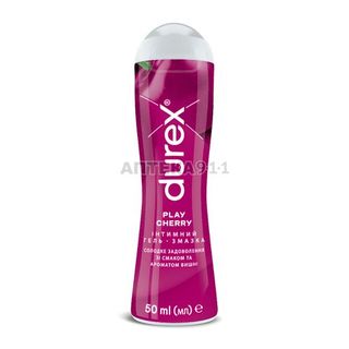 Інтимний Гель-Змазка Durex (Дюрекс) Play Cherry Солодке Задоволення Зі Смаком Та Ароматом Вишні (Лубрикант) 50 Мл