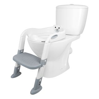 Toilette Enfant avec Marchepied – Siège WC Évolutif avec Échelle Antidérapante