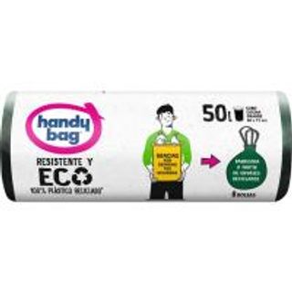 Bolsa de basura resistente eco 50 l HANDY BAG, paquete 8 uds