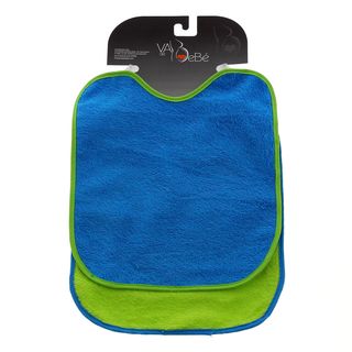 Baberos rizo y goma cuello Azul y Verde 2 uds-60514