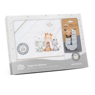 Triptico Sábanas cuna de 120*60 Jirafa Broche-03323/13